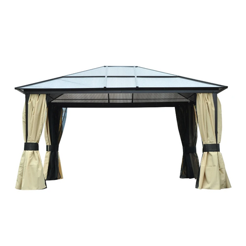 Rootz Gazebo - Luxury Gazebo - Garden Pavilion - Party Tent - Garden Tent - Aluminum - 430 X 360 X 280 Cm