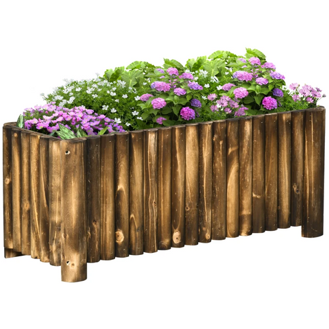 Rootz Raised Bed - Raised Flower Bed - Plant Bed - Flower Bed - Flower Box -  Fir Wood - 100x40x40 cm