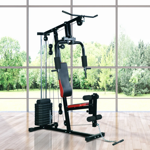 Rootz Fitness Station - Fitness Center - Fitness Machine - Multi-gym - Lat Pulldown - Leg Curl