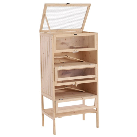 Rootz Kleintierkäfig – Tierstall – Nagetierkäfig – Meerschweinchenkäfig – Hamsterkäfig – Naturholz