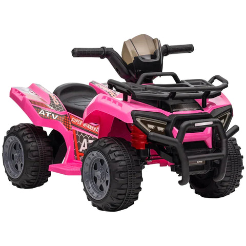 Rootz Children's Electric Vehicle - Electric Motorcycle - Mini Electric Quad - Children's Electric ATV Stroller - LED Front Light - Pink - 70 x 42 x 45 cm