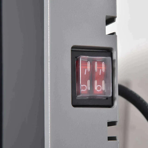 Rootz Heater - Radiant Heater - Wall Mounted - 2400W - Black/Grey - L133 x W20 x H4.8cm