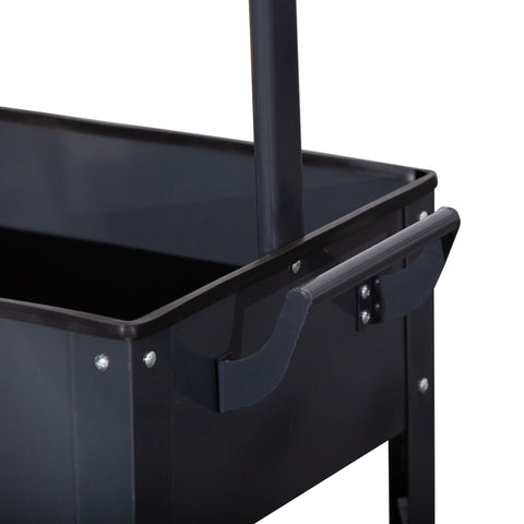 Rootz Planter - Garden box - Elevated - Steel - Dark Gray - 90 x 51 x 100 cm