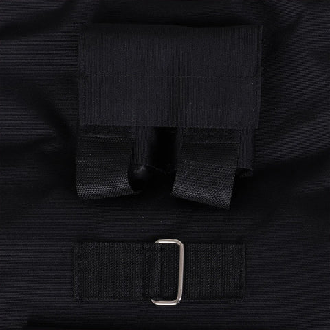 Rootz 15kg Training Vest - Weight Vest - Adjustable - Training Fitness - Oxford - Iron - Black - 36x52cm