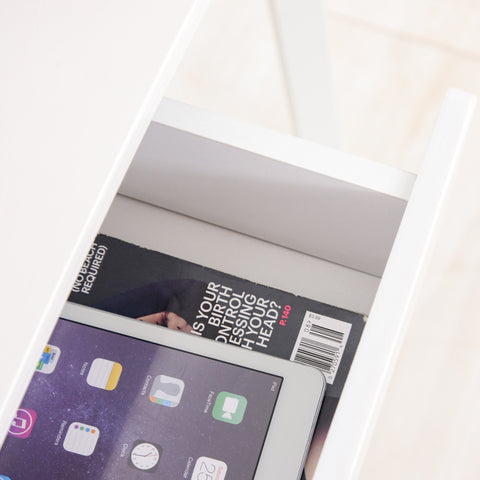 Rootz Schreibtisch – Computertisch – Bürotisch – Schublade – 20 L x 60 B x 76 H cm – MDF – Stahl – Weiß