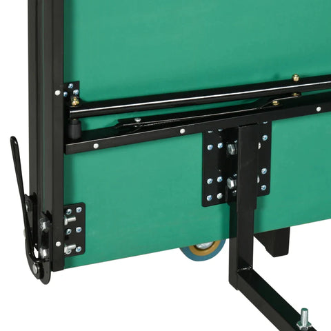 Rootz Tafeltennistafel - Full Size - Opvouwbaar - 8 Wielen - Inclusief Rackets En Ballen - Groen - 2,74 x 1,52 x 0,76 m