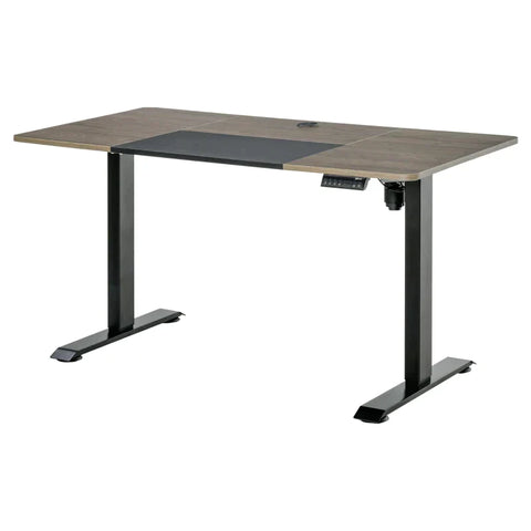 Rootz Electric Desk - Electric Gaming Table - Computer Desk - Electric Gaming Desk - Natural/Black - 140 x 70 x 72-116 cm