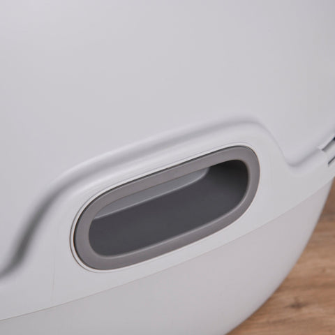 Rootz Litter Box - Portable - Skylight - Plastic - Gray - 47 x 55 x 44 cm