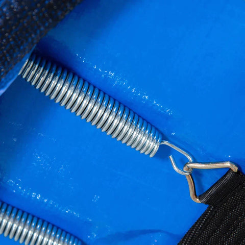 Rootz Trampoline - Garden Trampoline - With A Safety Net - For Coordination - Train Edge Cover Padded - Up To 100 Kg - Steel - Black - PP plastic/PVC plastic