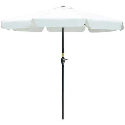 Rootz Parasol - Parasol Patio - Umbrella - UV Protection Umbrella - Garden Umbrella - 8 Ribs - Adjustable - Aluminum - Steel - Polyester - Beige