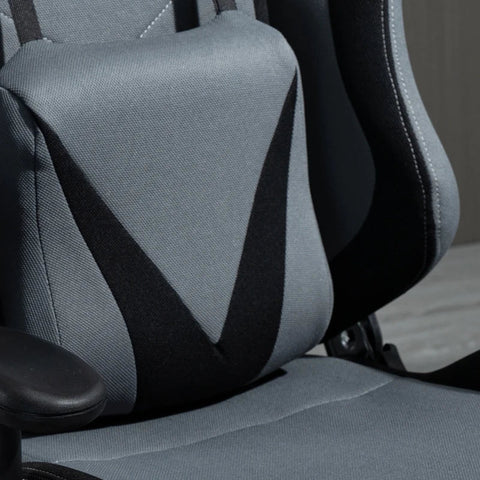 Rootz Gaming-Stuhl – Bürostuhl – Computerstuhl – Drehstuhl – Schwarz/Dunkelgrau – 70 x 75 x 124–132 cm