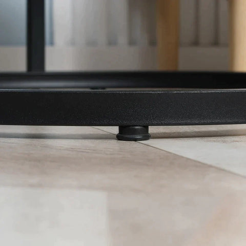 Rootz Satztische – Couchtische – 2er-Set – verstellbare Füße – Industriedesign – Grau – 75 x 75 x 49 cm