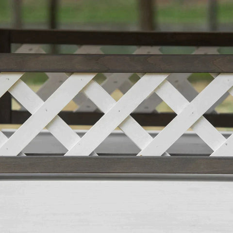 Rootz Cat House - Small Animal House - Cat Cave - With Terrace And Stairs - Weatherproof Winterproof - Fir Wood - White - 77 x 50 x 73 cm