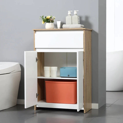 Rootz Bathroom Cabinet - Bathroom Shelf - Storage Cabinet - Wall Cabinet - 60 cm x 30 cm x 90 cm