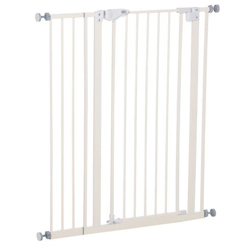 Rootz Security Door - Fence - Double Locking - White - 68 x 104.1 x 86 cm