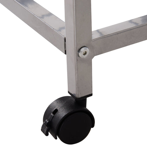 Rootz Kitchen trolley - Kitchen trolley - Serving trolley - 4-layer - Wire baskets - 36.5 x 36.5 x 89 cm - Steel - MDF -