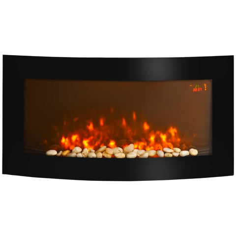 Rootz Electric Fireplace - Wall Fireplace - Fireplace Stove - 89.2 X 13.5 X 48cm