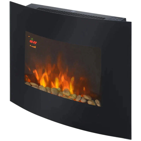 Rootz Electric Fireplace - Electric Fireplace Stove - Wall Fireplace - Fireplace - 65 X 11.4 X 52cm