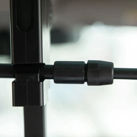 Rootz Dog Gate for the Boot - Easy to Install - Robust and Dimensionally Retaining - Steel - Black - 150 x 9 x 124 cm