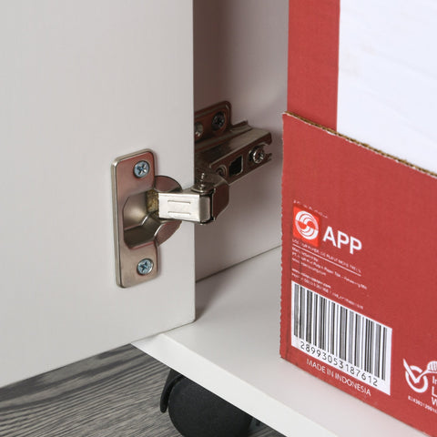 Rootz Aktenschrank – Schubladeneinheit – Metall – Büroschrank – Rollcontainer – Weiß