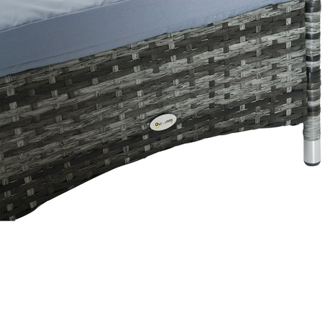 Rootz Liege – Gartenstuhl – Kissen – Kopfstütze – Metall – Grau