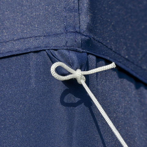 Rootz Gartenpavillon – Partyzelt – mit Moskitonetz – Polyester – Blau – 300 x 300 x 245 cm