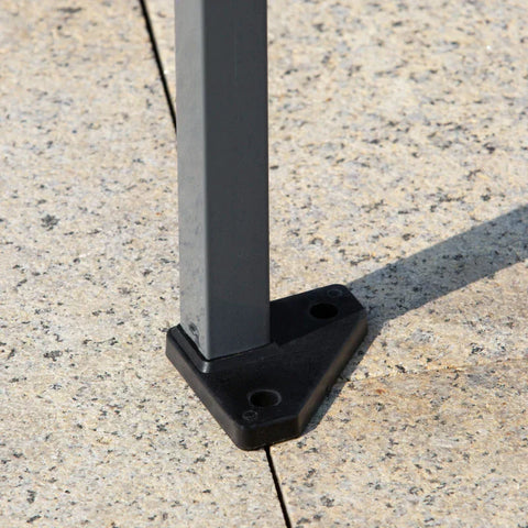 Rootz Pop-Up-Zelt – Pavillon-Pop-Up-Zelt – Partyzelt – Doppeldach – Zelt – höhenverstellbar – Hellgrau/Weiß