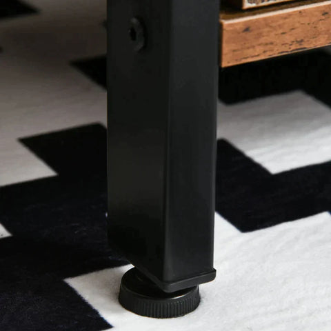 Rootz Bookcase - Cabinet - Office Shelf - Rustic Brown - 70L x 30D x 120Hcm