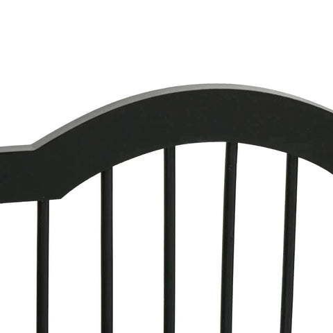 Rootz Dog Gate - Dog Barrier Safety Gate - Dog Guard - 3-part Grid - Barrier Door Safety Gate - Black - 154.5 x 29.5 x 61 cm