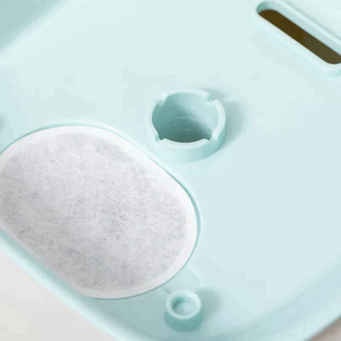 Rootz Pet Drinking Fountain - 3L Cat Fountain with Infrared Detection - Cat Drinking Fountain - 3 Modes Smart Dog Water Fountain - Quiet Automatically - ABS - White + Blue - 21 x 20 x 18 cm