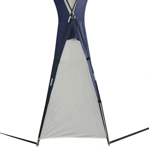 Rootz Camping Tent - Garden Tent - Party Tent - Gazebo Party Tent - Cream/Blue - 3.5x3.5m