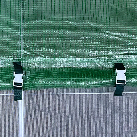 Rootz Greenhouse - Foliekas - Tunnelkas - Kas Plantenhuis - Groen - 381 x 292 x 197 cm