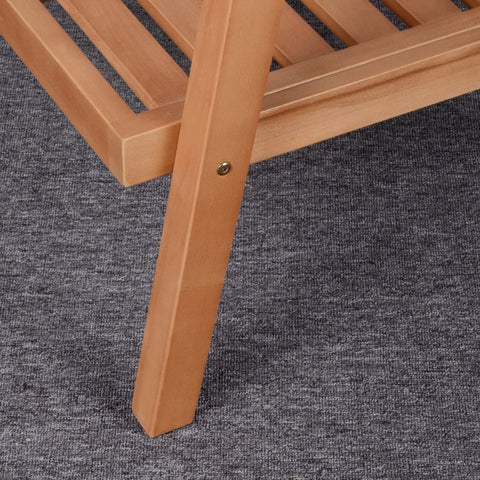 Rootz Armchairs - 2 Garden Chairs - Garden Sofa - With Seat Cushions - Wood/Polyester/Foam - Brown/Beige - 66 x 77.5 x 74.5 cm