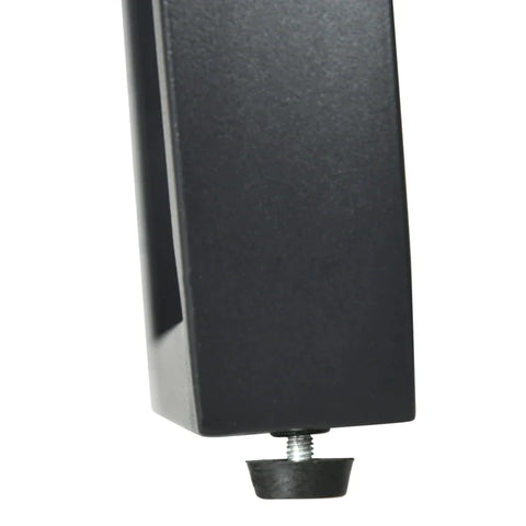 Rootz Garden Furniture Set - for 4 Persons - 1 Glass Table - 1 Sofa - 2 Armchairs - Weather Resistant - Gray + Black - 123L x 68.5W x 61H cm