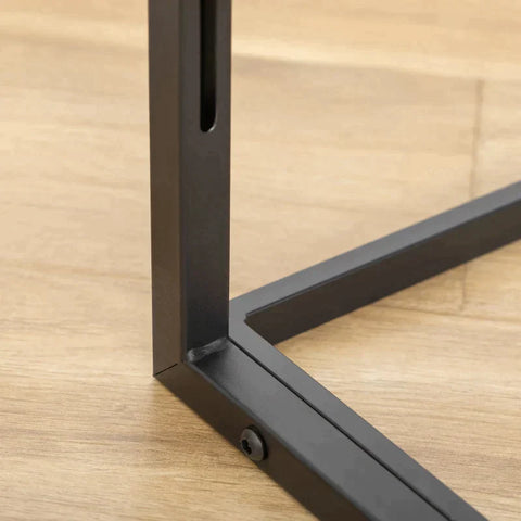 Rootz Raised Dog Bowl - Double Bowl Feeder with Steel Bowls - Pet Bowl - Height Adjustable - Pinewood - Black - 58 x 32 x 50 cm