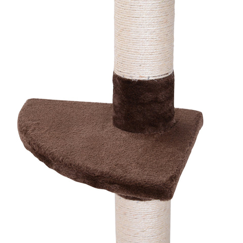 Rootz Scratching Post - Height Adjustable - Chipboard - Brown - 40 x 34 x 230 cm