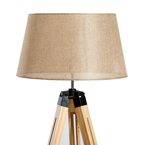 Rootz Vloerlamp - Verstelbare Vloerlamp - Lamp - Beige - 65x65x99-143cm