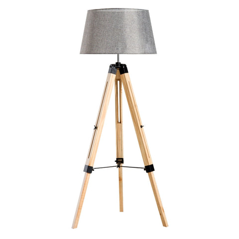 Rootz Vloerlamp - Verstelbare Vloerlamp - Lamp - Grijs - 65x65x99-143cm