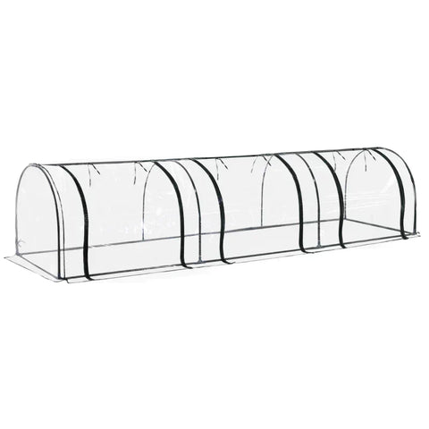 Rootz Foil Greenhouse - Mini Greenhouse - Portable Greenhouse - Greenhouse - Transparent Greenhouse - Green - 350lx100wx80Hcm