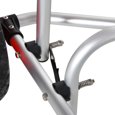 Rootz Trolley - Canoe Cart - With Fastening Strap - Silver - 68 x 44.5 x 40 cm