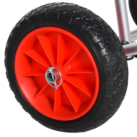 Rootz Trolley - Canoe Cart - With Fastening Strap - Silver - 68 x 44.5 x 40 cm