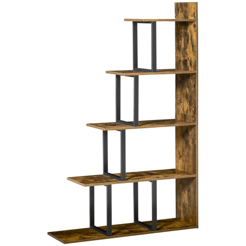 Rootz Bookshelf - Standing Shelf - Living Room Shelf - Toy Shelf - Wood - Brown/Black