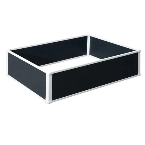 Rootz Raised Bed - Planter With Drainage Function - Protection Against Pests - Plastic - Grey - 120 x 90 x 30 cm
