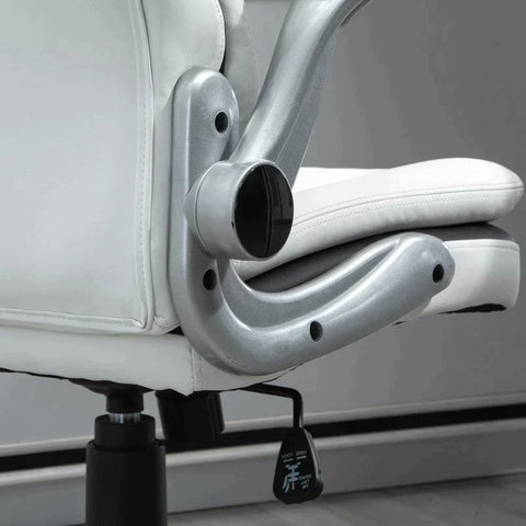 Rootz Office Chair - Ergonomic Office Chair - Desk Chair - Folding Armrests - Height-adjustable - Thickly Padded Chair - 69 x 67 x 113-121 cm