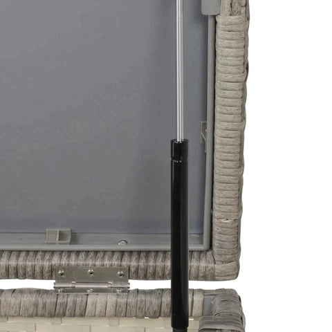 Rootz Garden Furniture - Garden Set - Lounge Set - Lounge Furniture - Storage Box - Side Table - Seat Cushion - Grey