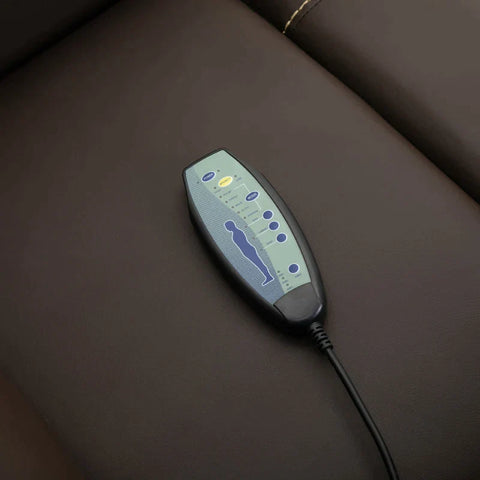 Rootz Massage Chair - TV Chair - Electric Chair - Relaxation Chair - Living Room Chair - 165° Inclination - PU Metal - Dark Brown - 70 x 88 x 100 cm