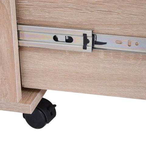 Rootz Rolkast - Verrijdbare Kast - Rolcontainer - Kast - Opbergkast - 2-ladekast