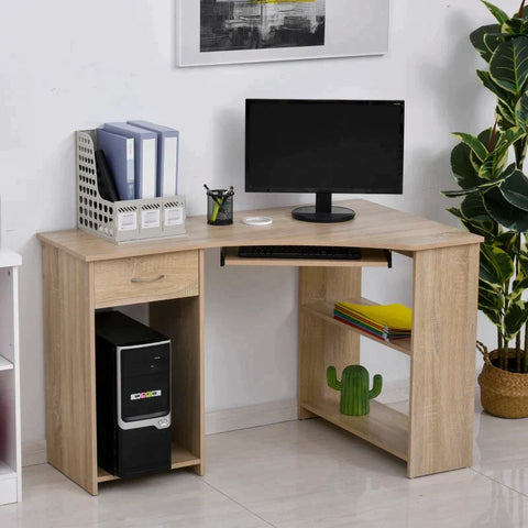 Rootz L-Shaped Desk - Computer Desk - Corner Desk - Office Desk - Computer Table