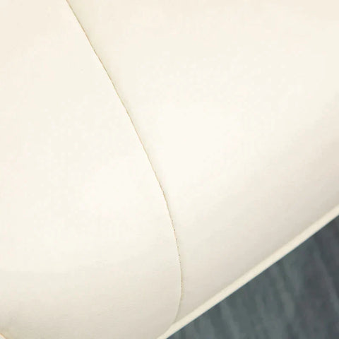 Rootz Massage Chair - Relaxation Chair - With Footstool - 10 Massage Points - Reclining Function - Rotating Seat - Cream White - 73 x 83 x 106cm