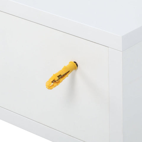 Rootz Bedside Table - 2-piece Bedside Tables - Wall Table - White - 40 cm x 30 cm x 15 cm